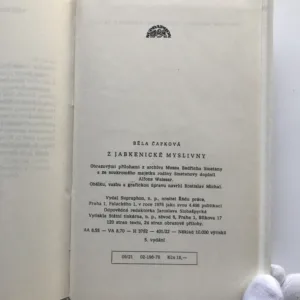 Z jabkenické myslivny, Běla Čapková