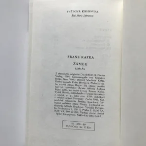 Zámek, Franz Kafka