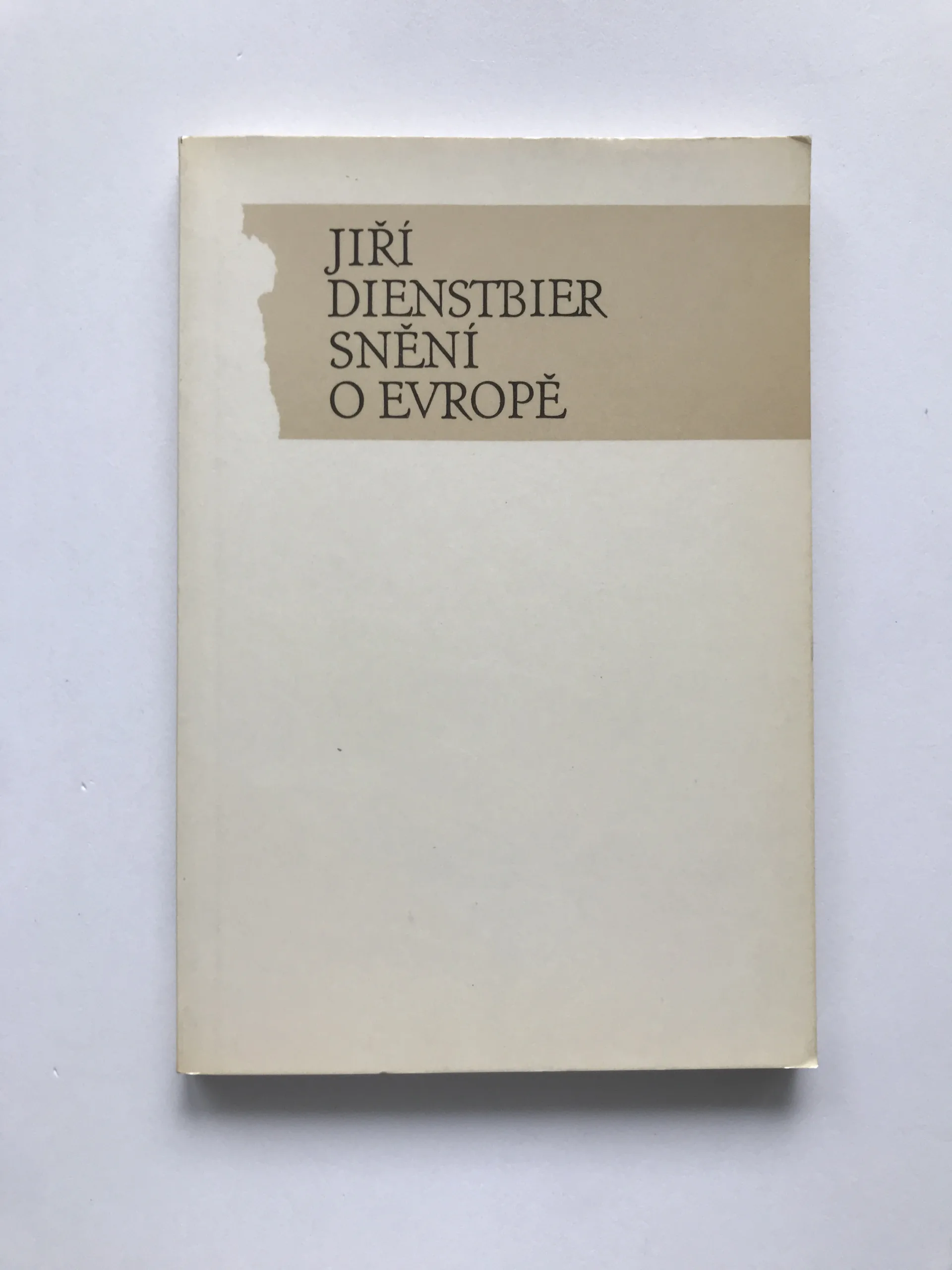 Snění o Evropě, Jiří Dienstbier