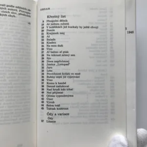 Křestný list / Ódy a variace / Limb a jiné básně / Sedm kantát / Dny v roce / Roky v dnech, Jiří Kolář