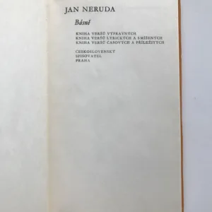 Básně, Jan Neruda