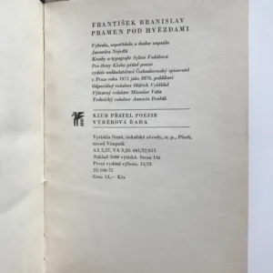 Pramen pod hvězdami, František Branislav