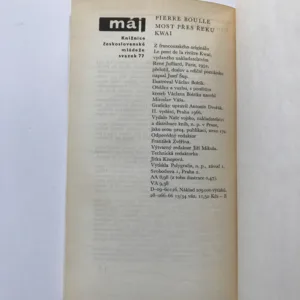 Most přes řeku Kwai, Pierre Boulle, Václav Boštík