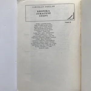 Kronika Ztracené stopy, Jaroslav Foglar