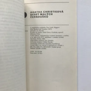 Deset malých černoušků, Agatha Christie, Adolf Born
