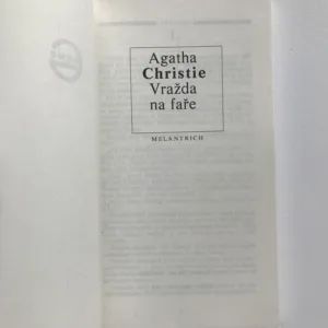 Vražda na faře, Agatha Christie