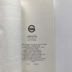 Vražda na faře, Agatha Christie