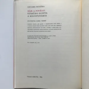 Báje a pověsti starého Egypta a Mezopotámie, Eduard Petiška, Karel Teissig