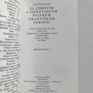 Za zdravím s jasnovidcem páterem Františkem Ferdou, Zdeněk Rejdák
