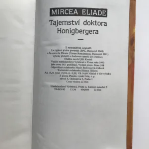 Tajemství doktora Honigbergera, Mircea Eliade