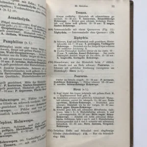 Tabellen zur Bestimmung einheimischer Insekten (I. Mit Ausschluß der Käfer und Schmetterlinge), Heinrich Karny