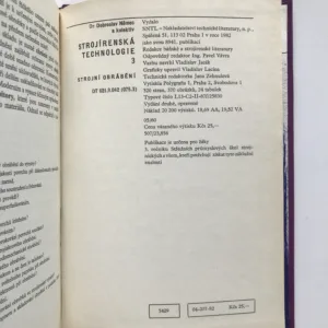 Strojírenská technologie 3 – Strojní obrábění, Dobroslav Němec