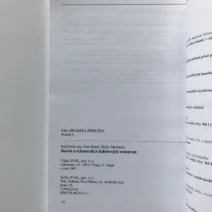 Stavba a rekonstrukce kabelových vedení nízkého napětí, Karel Holý, Josef Hanzl, Václav Macháček