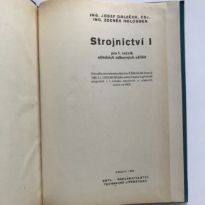 Strojnictví I, Josef Doleček, Zdeněk Holoubek