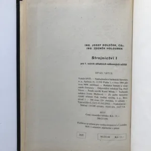 Strojnictví I, Josef Doleček, Zdeněk Holoubek