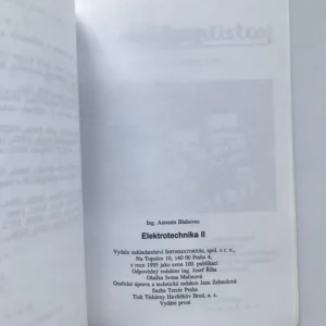 Elektrotechnika I a II, Antonín Blahovec