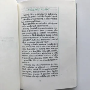 Zelená kniha, Muammar Al-Kaddáfí