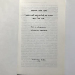 Takzvané mládežnícke sekty a okultná vlna, Joachim Keden