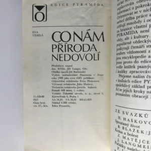 Co nám příroda nedovolí, Eva Veselá