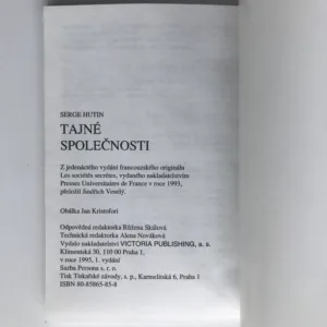Tajné společnosti, Serge Hutin