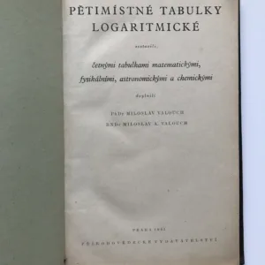 Pětimístné tabulky logaritmické, Miloslav Valouch, Miloslav A. Valouch