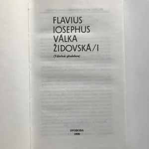 Válka židovská 1 + 2, Flavius Josephus