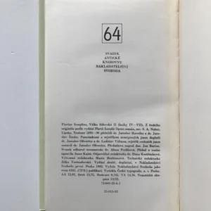 Válka židovská 1 + 2, Flavius Josephus