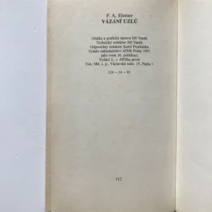 Vázání uzlů, František Alexander Elstner