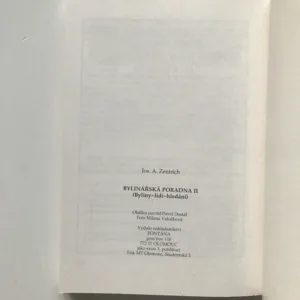 Bylinářská poradna 2, Josef A. Zentrich