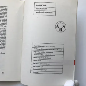 Abendland aneb Legenda o posedlosti, František Vodák