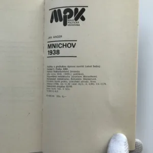 Mnichov 1938, Jan Anger