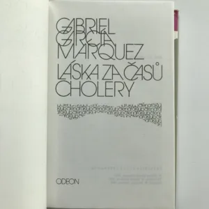 Láska za časů cholery, Gabriel Gárcia Márquez