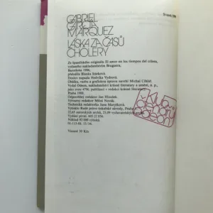 Láska za časů cholery, Gabriel Gárcia Márquez