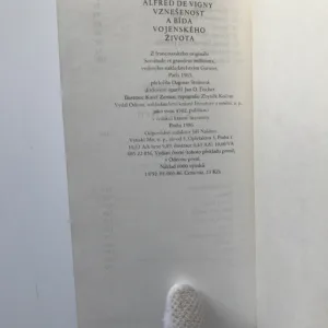 Vznešenost a bída vojenského života, Alfred de Vigny