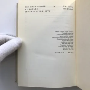 Fenomenologie a problém intersubjektivity, Antonín Mokrejš