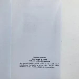 Soumrak model čili kterak se filosofuje kladivem, Friedrich Nietzsche