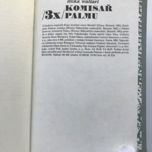 Třikrát komisař Palmu, Mika Waltari