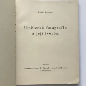 Umělecká fotografie a její tvorba, Rudolf Paďouk