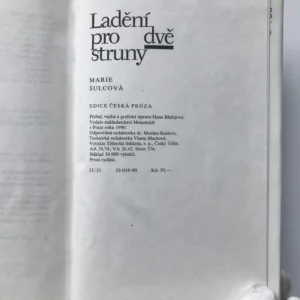 Ladění pro dvě struny, Marie Šulcová