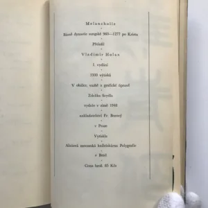 Melancholie (Básně dynastie sungské 960-1277 po Kristu), Vladimír Holan