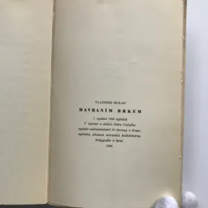 Havraním brkem, Vladimír Holan
