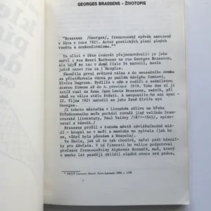 Klejme píseň dokola, Georges Brassens, Jiří Dědeček