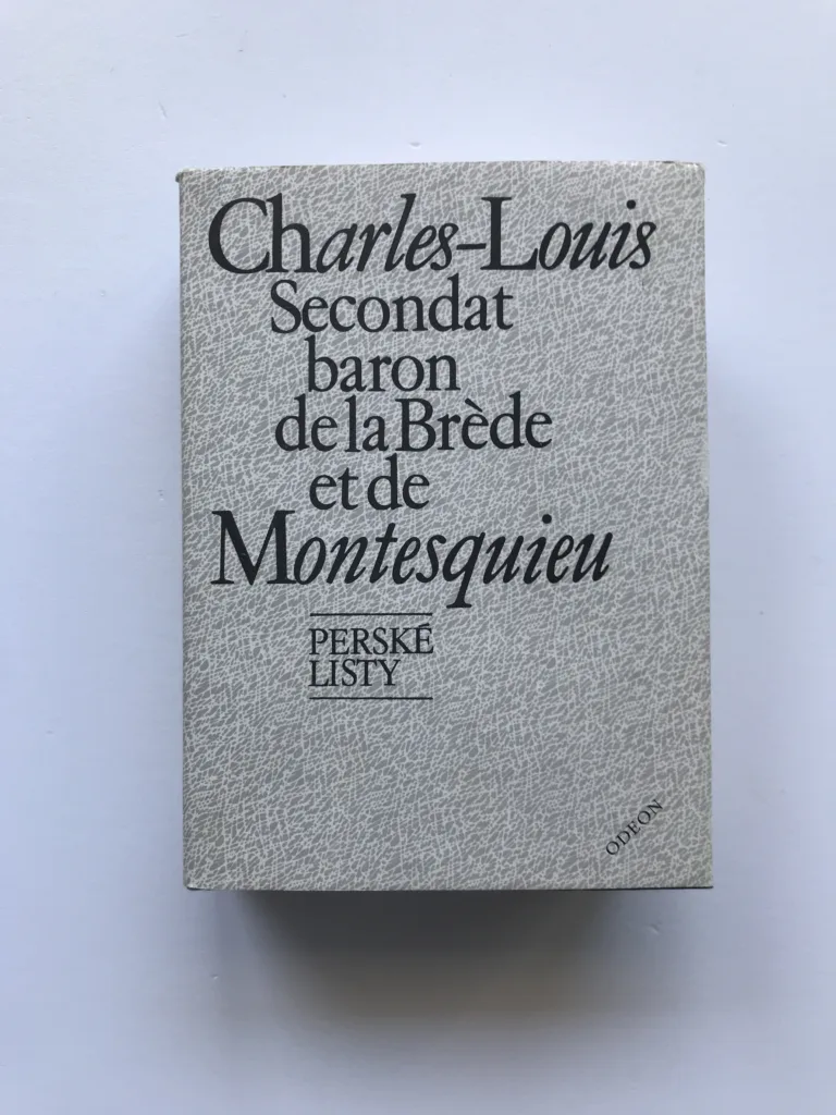 Perské listy, Charles-Louis Secondat baron de la Bréde et de Montesquieu