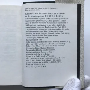Perské listy, Charles-Louis Secondat baron de la Bréde et de Montesquieu