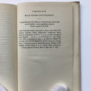 Milá sedmi loupežníků, Viktor Dyk, Cyril Bouda