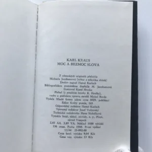 Moc a bezmoc slova, Karl Kraus