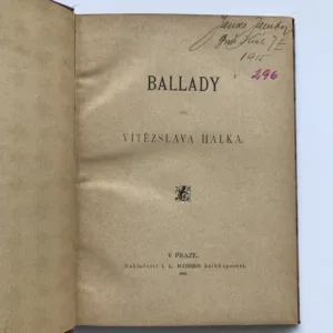 Ballady, Vítězslav Hálek
