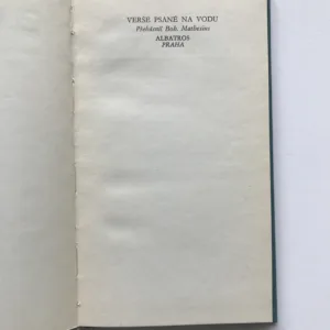 Verše psané na vodu (Starojaponská pětiverší), Bohumil Mathesius, Ota Janeček