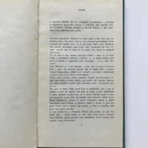 Verše psané na vodu (Starojaponská pětiverší), Bohumil Mathesius, Ota Janeček