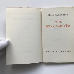 Nové zpěvy staré Číny, Bohumil Mathesius